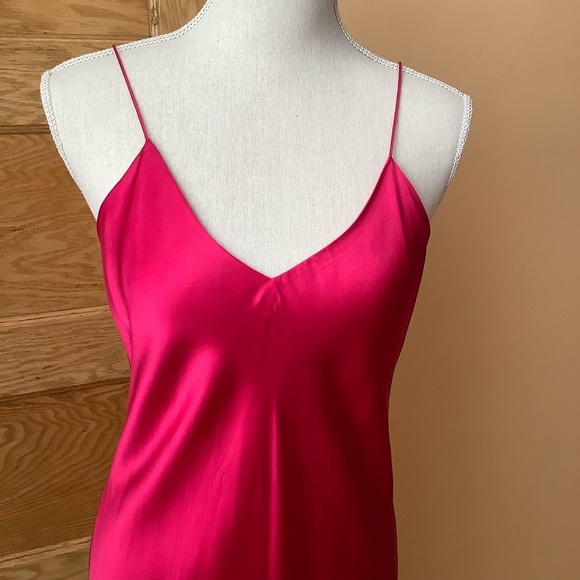 CAMI NYC Silk The Raven Dip Dye Slip Dress Size M - Picture 5 of 16